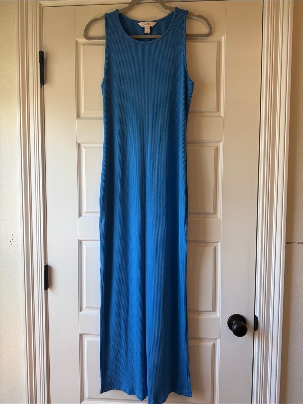 Lilly Pulitzer Sleeveless Ribbed Blue Maxi Dress